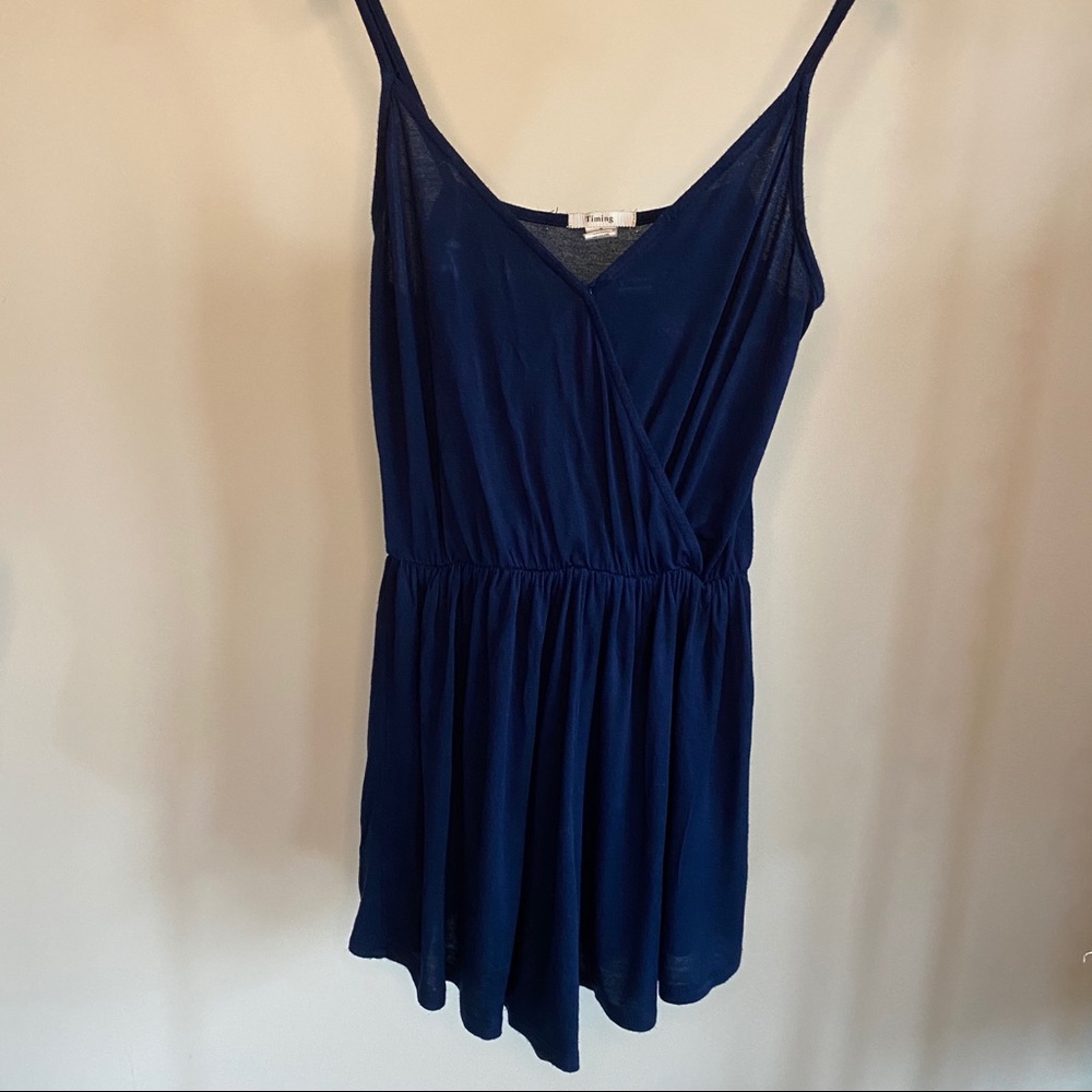Timing Navy Romper